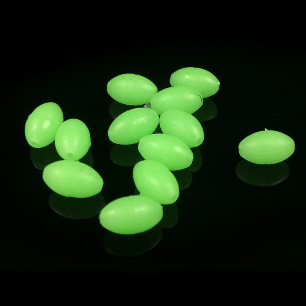 Cuentas flotantes luminosas en verde