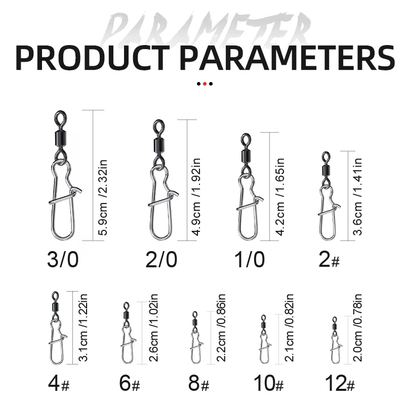 ShareShark rodamientos giratorios conector snap para pesca - imagen 4
