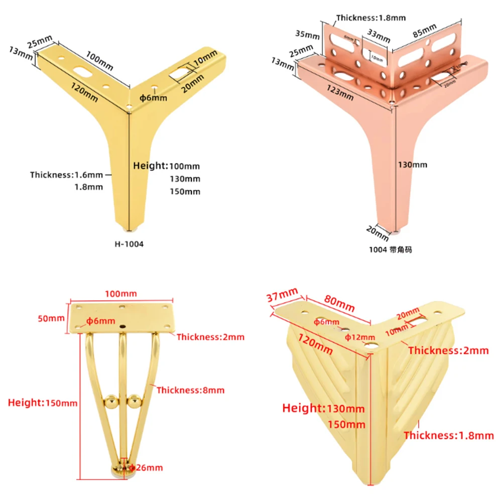 Patas trípode metálicas para soporte de pesca y gabinetes CNC - imagen 2