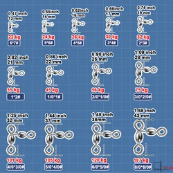 Grúa giratoria de acero inoxidable 3 vías para surfcasting