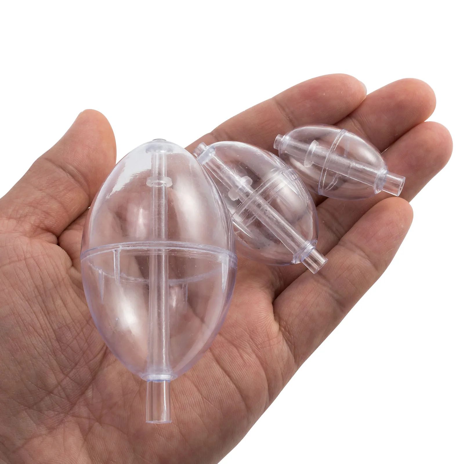 Flotador Deslizante Ovalado Transparente PVC – Indicador de Picada - imagen 3
