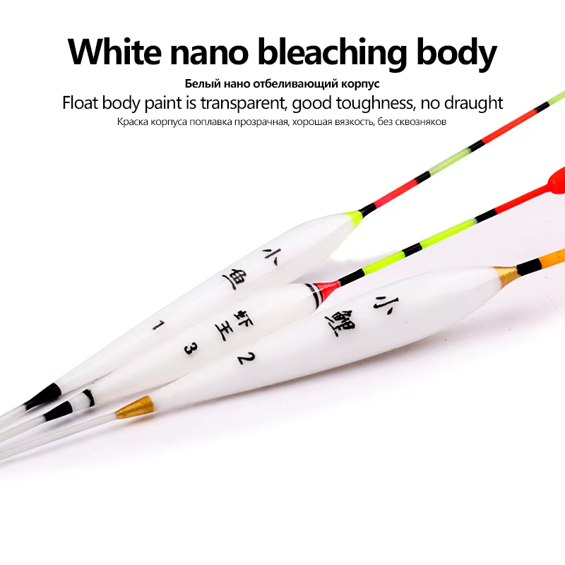 Flotadores Nano para pesca en agua dulce – Kit con soporte y tubos - imagen 5