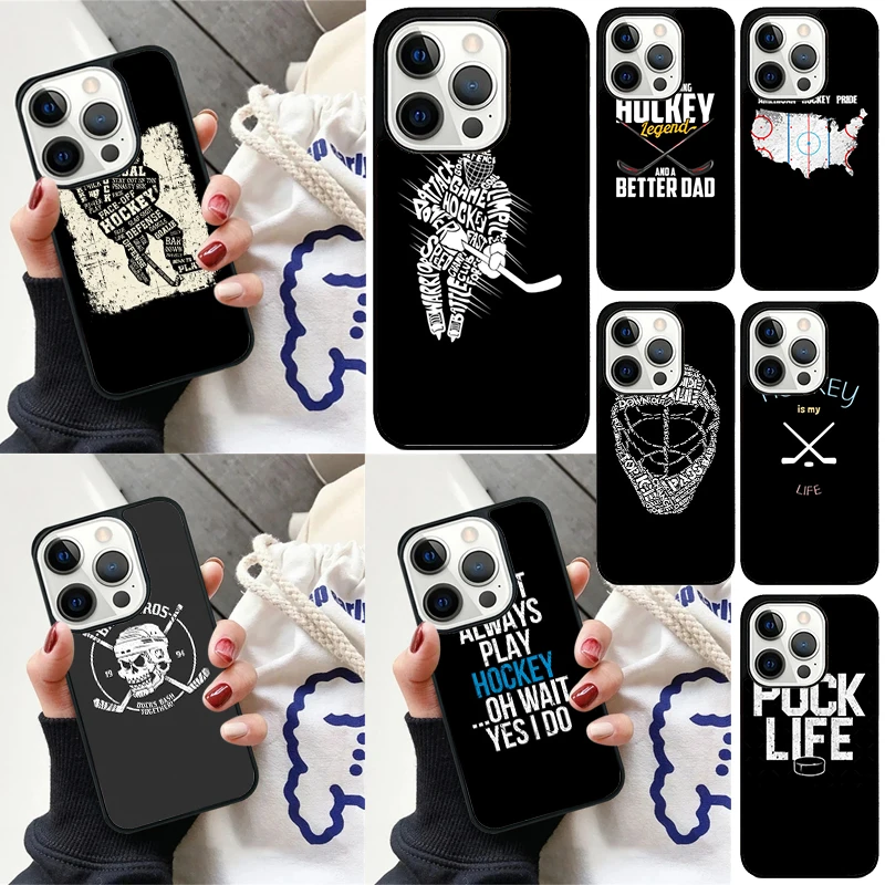 Funda iPhone para pescadores Hockey is my life – Protección resistente - imagen 2
