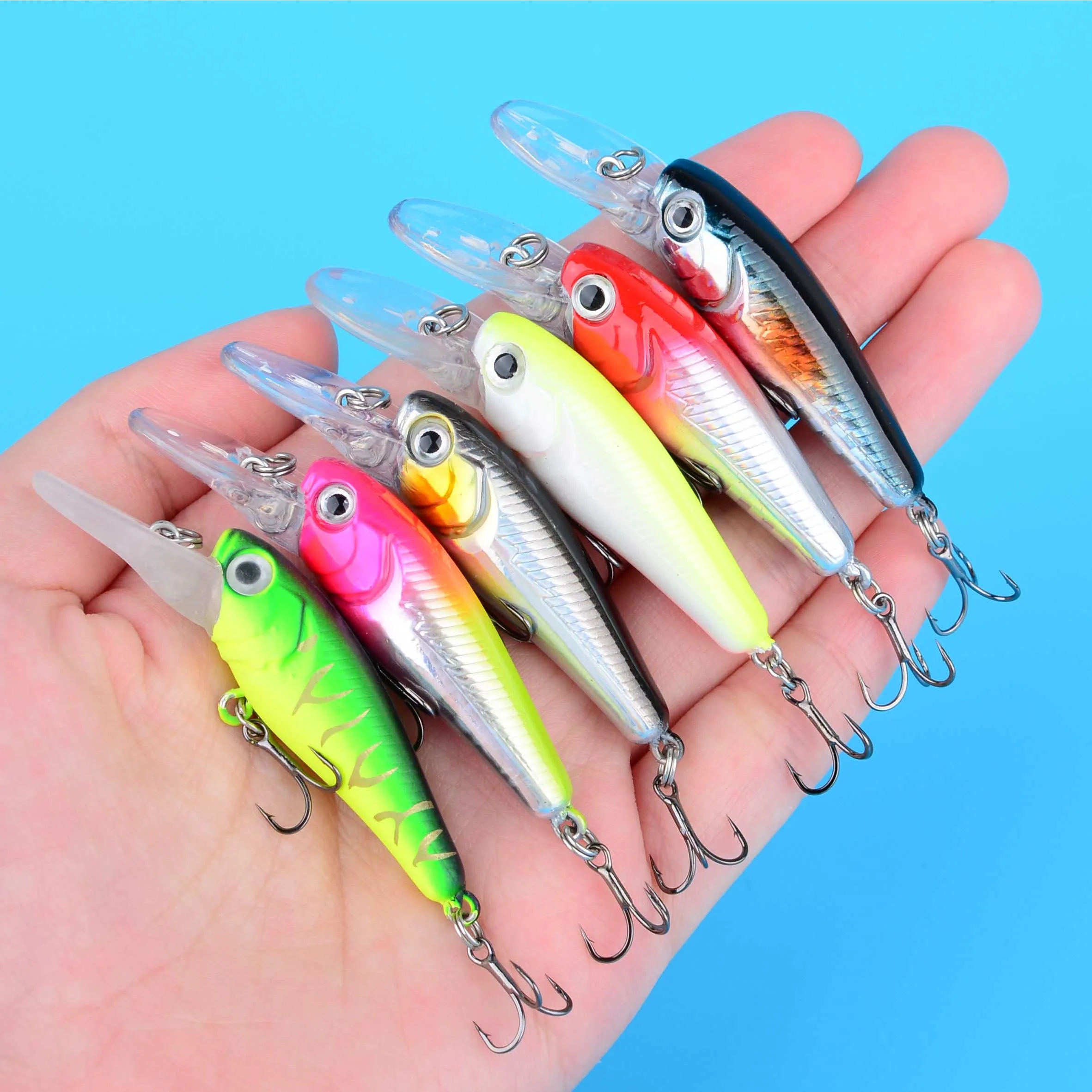 Señuelo Wobbler Minnow hundible plástico duro para depredadores - imagen 3