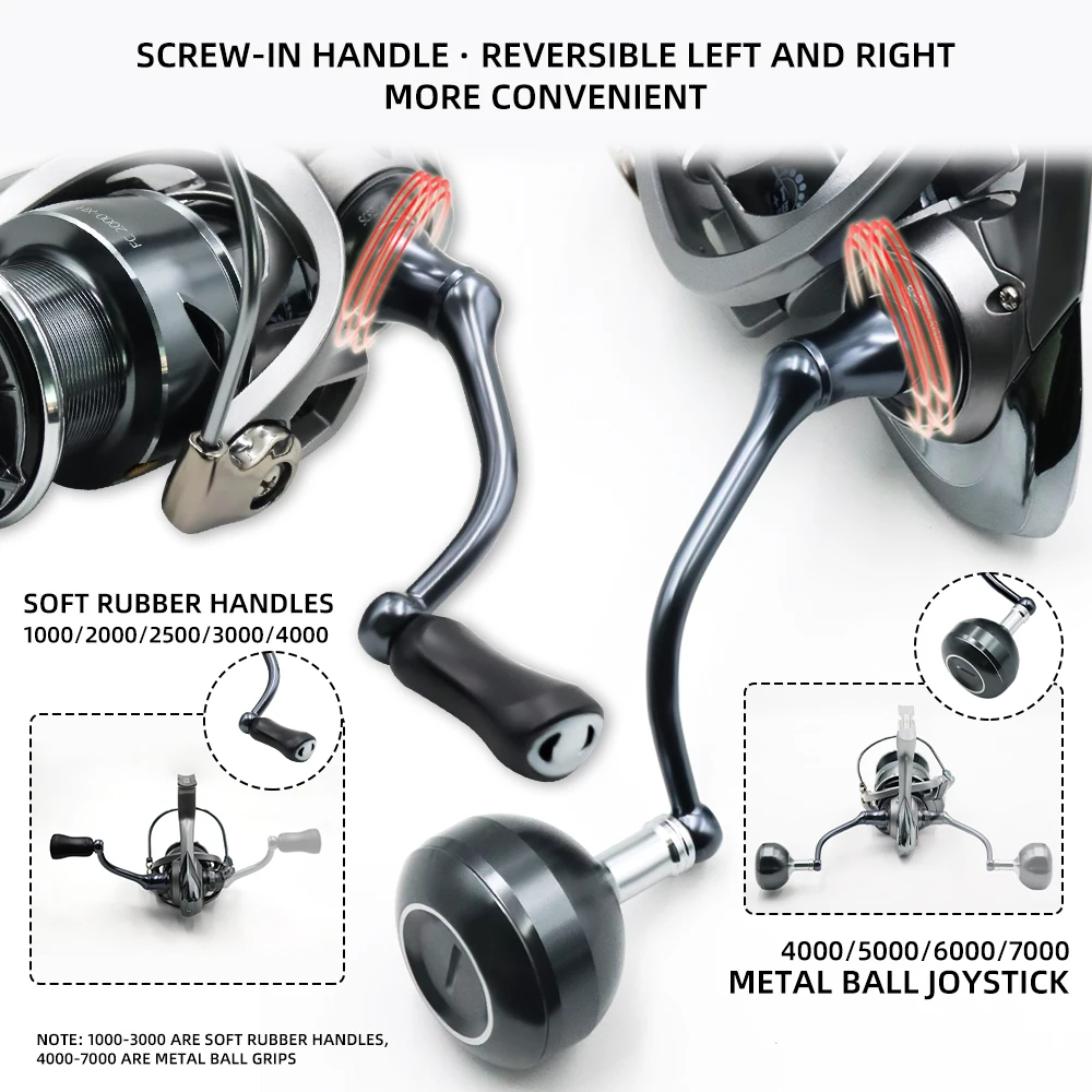 Carrete giratorio ZYZHE FC resistente mar ligero surfcasting - imagen 5