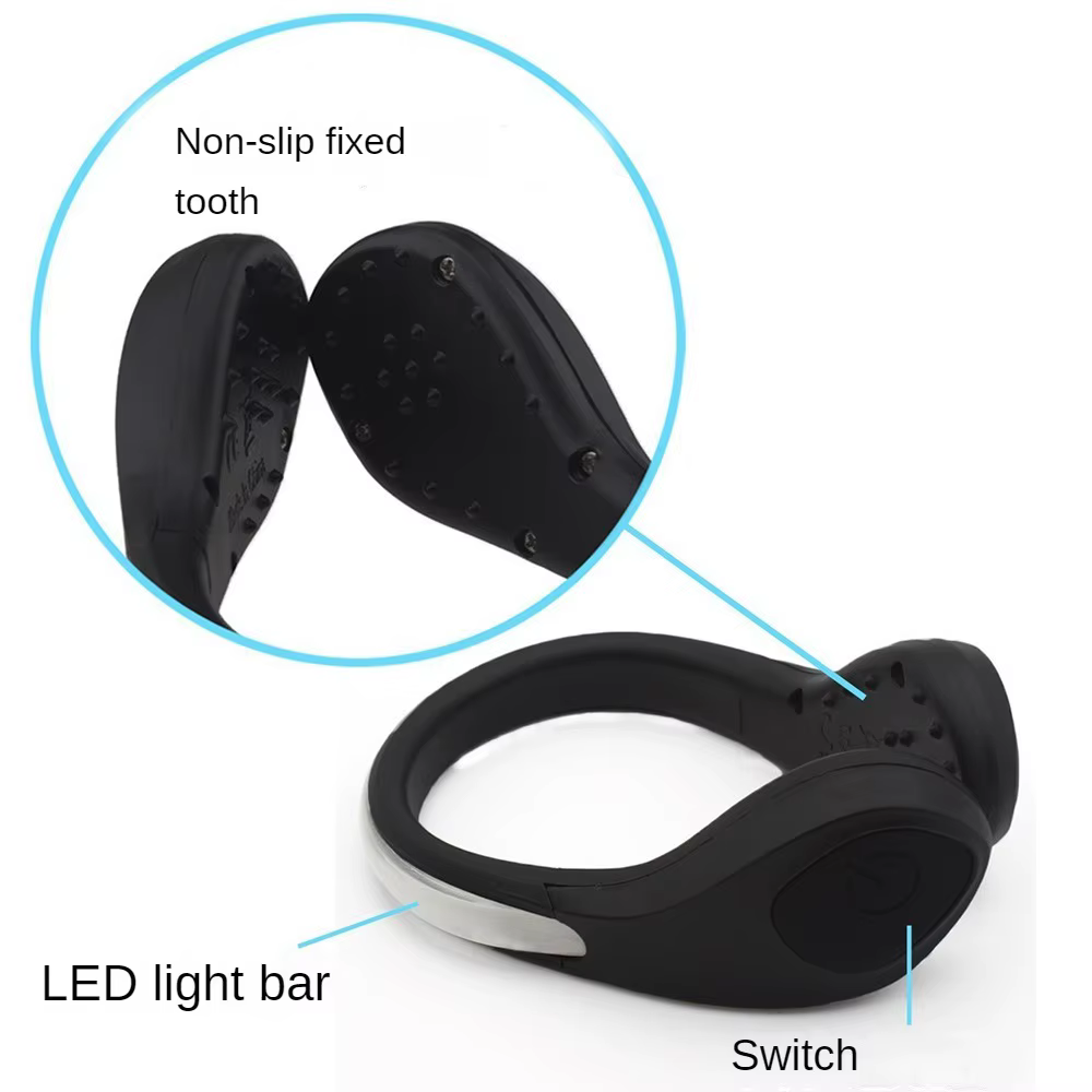 Clip LED para pesca nocturna mostrando su diseño y sistema de sujeción