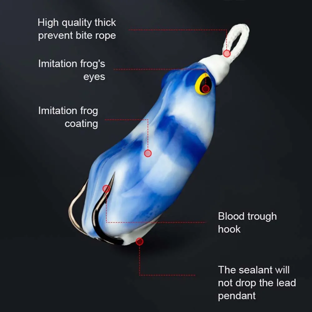 Swimbait Topwater para lubina y lucio con doble gancho - imagen 4