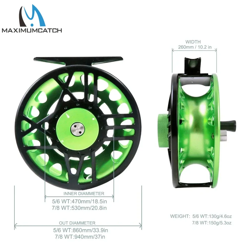 Carrete mosca Maxcatch TimeFly de aluminio CNC con disco de arrastre - imagen 5