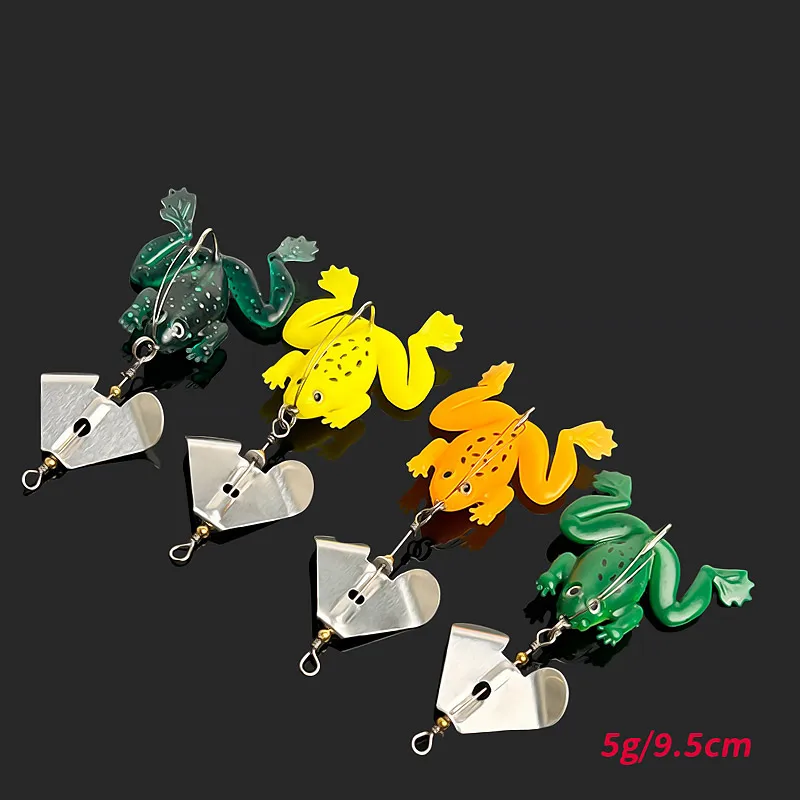 BAZOOKA Señuelo rana swimbait con anzuelo metálico para lucio - imagen 4