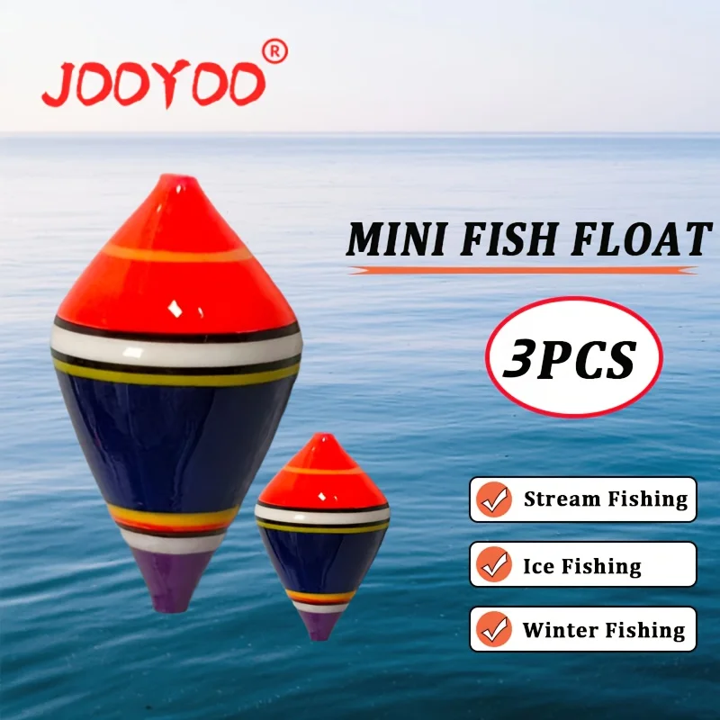 Set de 3 mini flotadores de pesca jooyoo para cangrejos y camarones