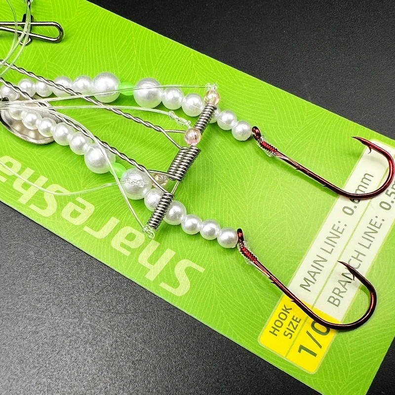 ShareShark kit pesca surf con señuelos preatados y anzuelos circulares - imagen 4