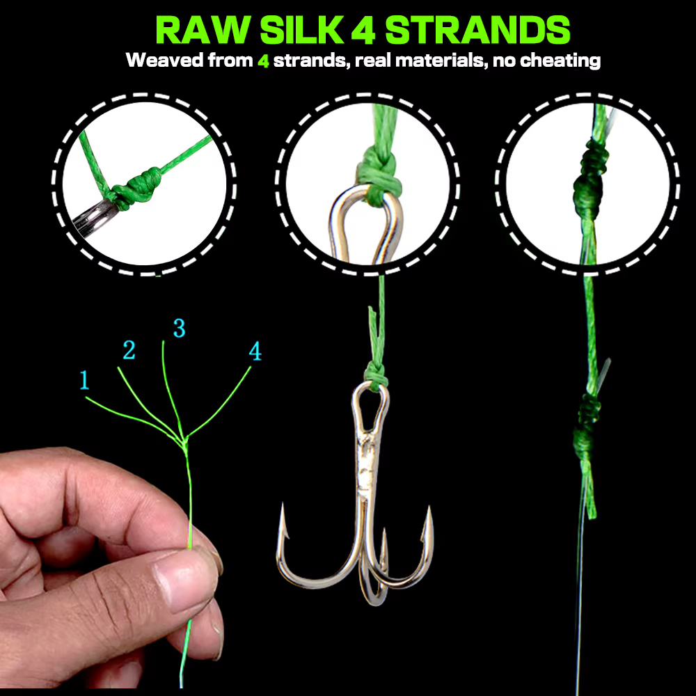 Línea de pesca trenzada suave 100% PE – Multifilamento agua salada - imagen 2