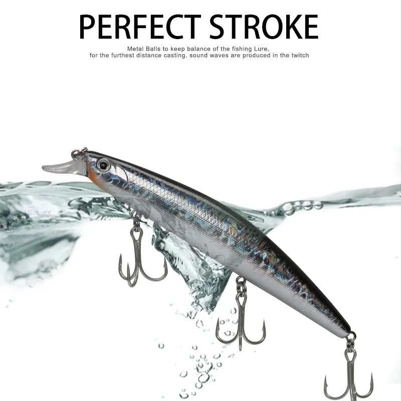 Wondershot Señuelo Jerk Minnow 125F - Cebo para pesca en mar - imagen 2