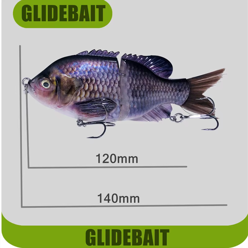 Señuelo articulado cepilla natación para lubina - imagen 4
