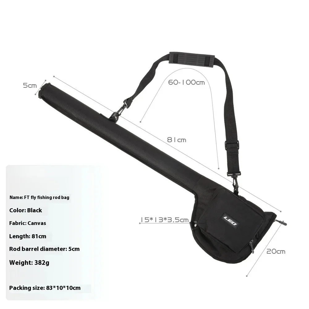 Bolsa estuche portátil para caña de mosca con soporte de carretes - imagen 2
