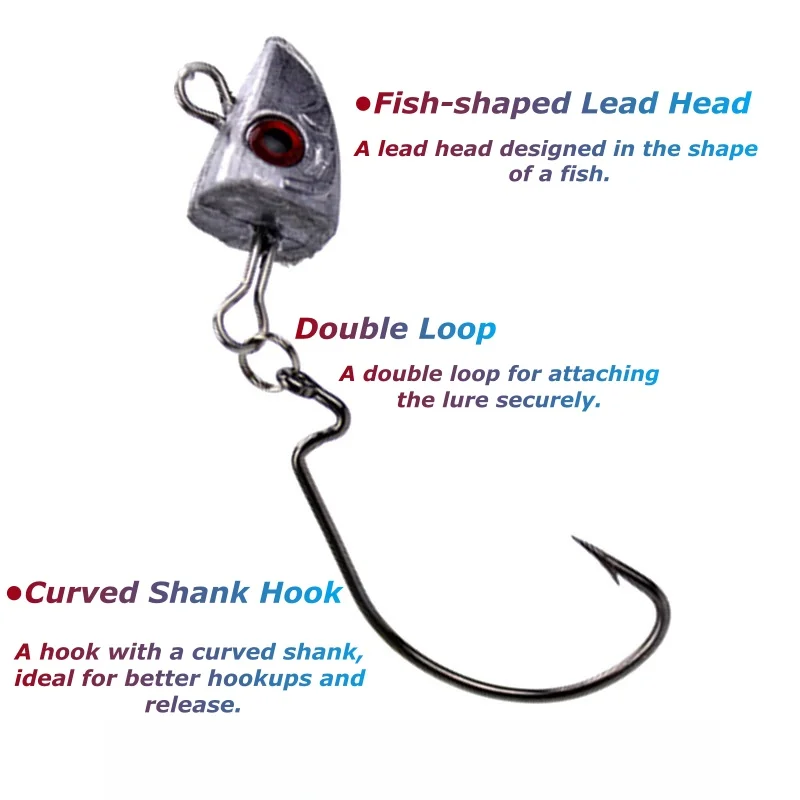 Señuelo Jigging cabeza plomada 15-25g – Cola en T lubina - imagen 3