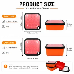 Caja cebo vivo ABS con ventilación interior para lombrices rojas