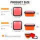 Caja cebo vivo ABS con ventilación interior para lombrices rojas