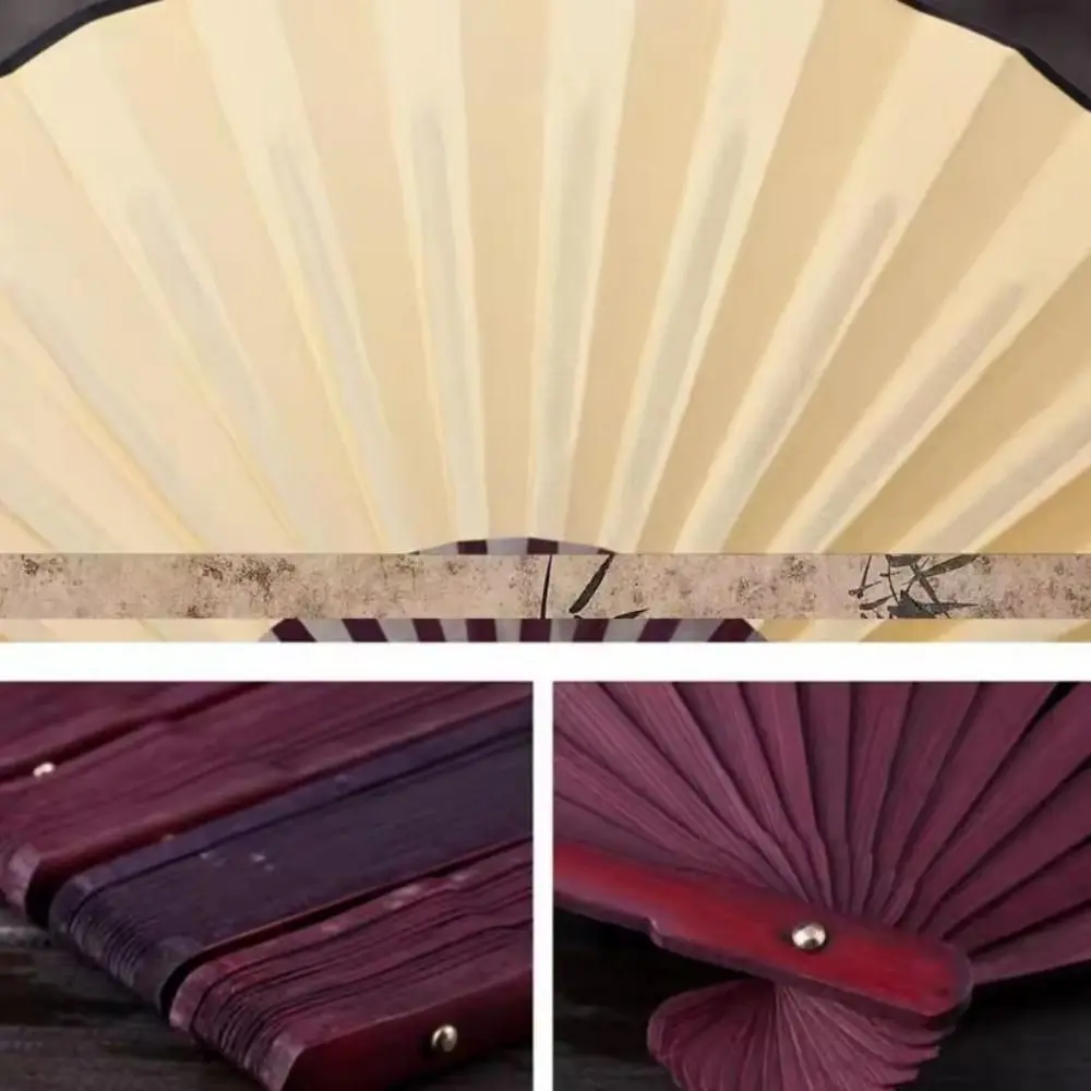 Abanico chino Tai Chi multicolor con varillas de plástico - imagen 2