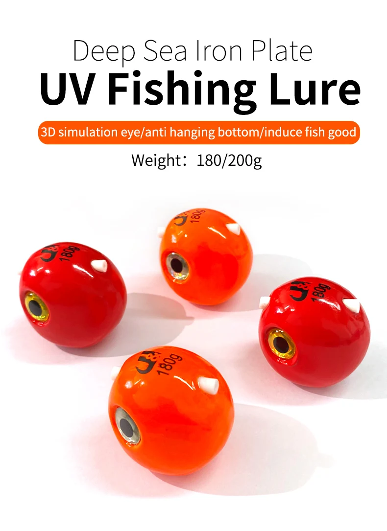Cabezas de jig UV Kawa Fishing con ojos 3D simulados