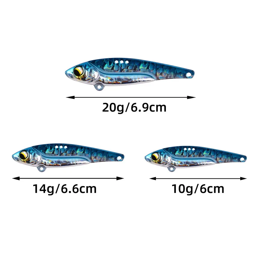 VIB Señuelo de Pesca con Vibración – Cebo Metal Cobre para Trucha - imagen 3