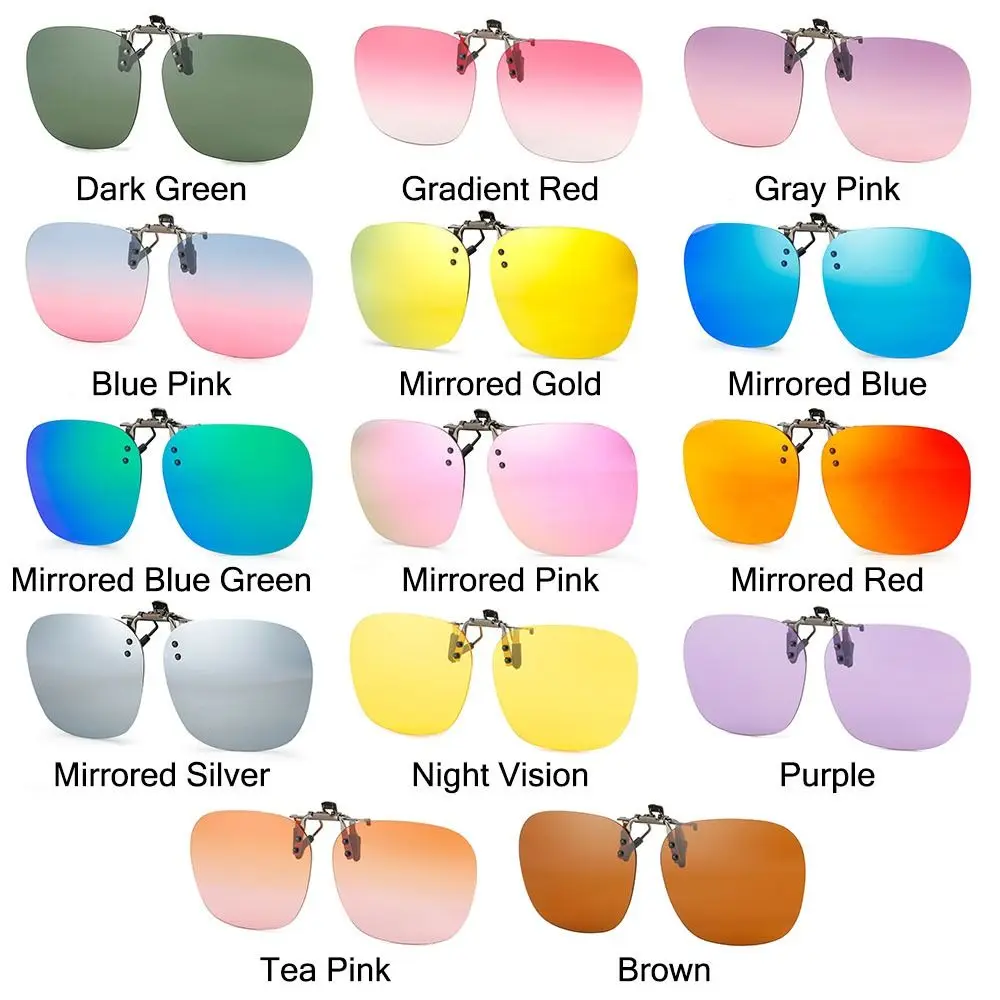 Gafas polarizadas con clip metálico abatible