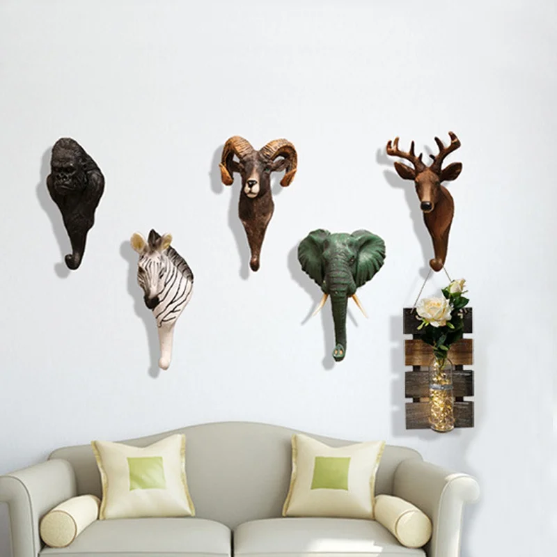 Perchero Vintage de resina para pared – Gancho decorativo estilo retro - imagen 3
