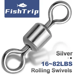 FischTrip Emerillones de Acero Inoxidable para Pesca en Agua Salada