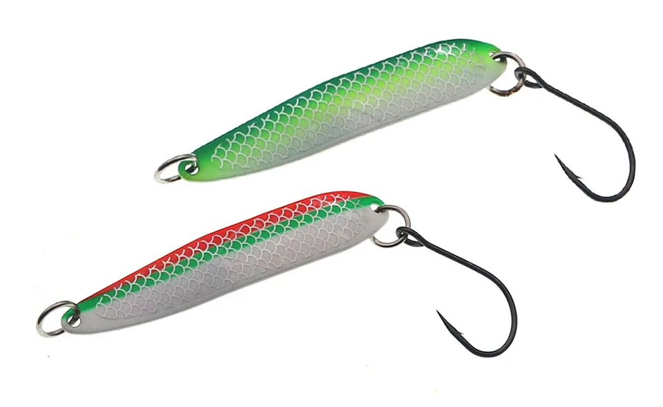 Cuchara de metal luminosa modelo YL52 en posición horizontal