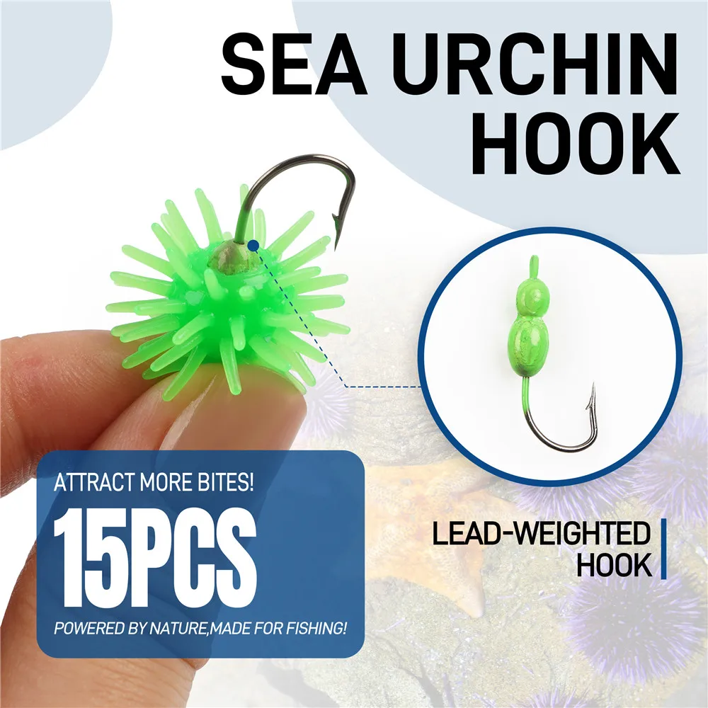 Anzuelos Jig Head con púas para vinilo finesse trucha y lubina - imagen 3