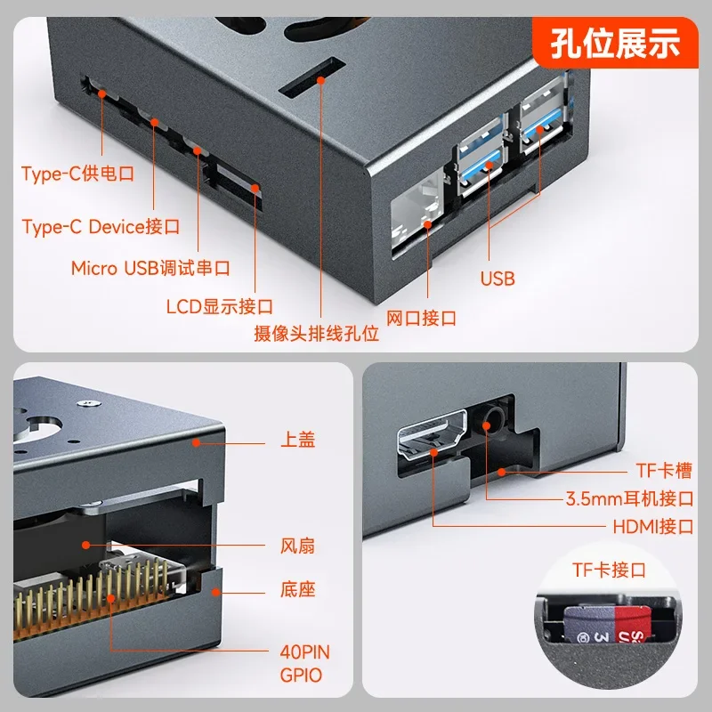 Placa RDK X5 de aluminio con control y ventilador - imagen 5