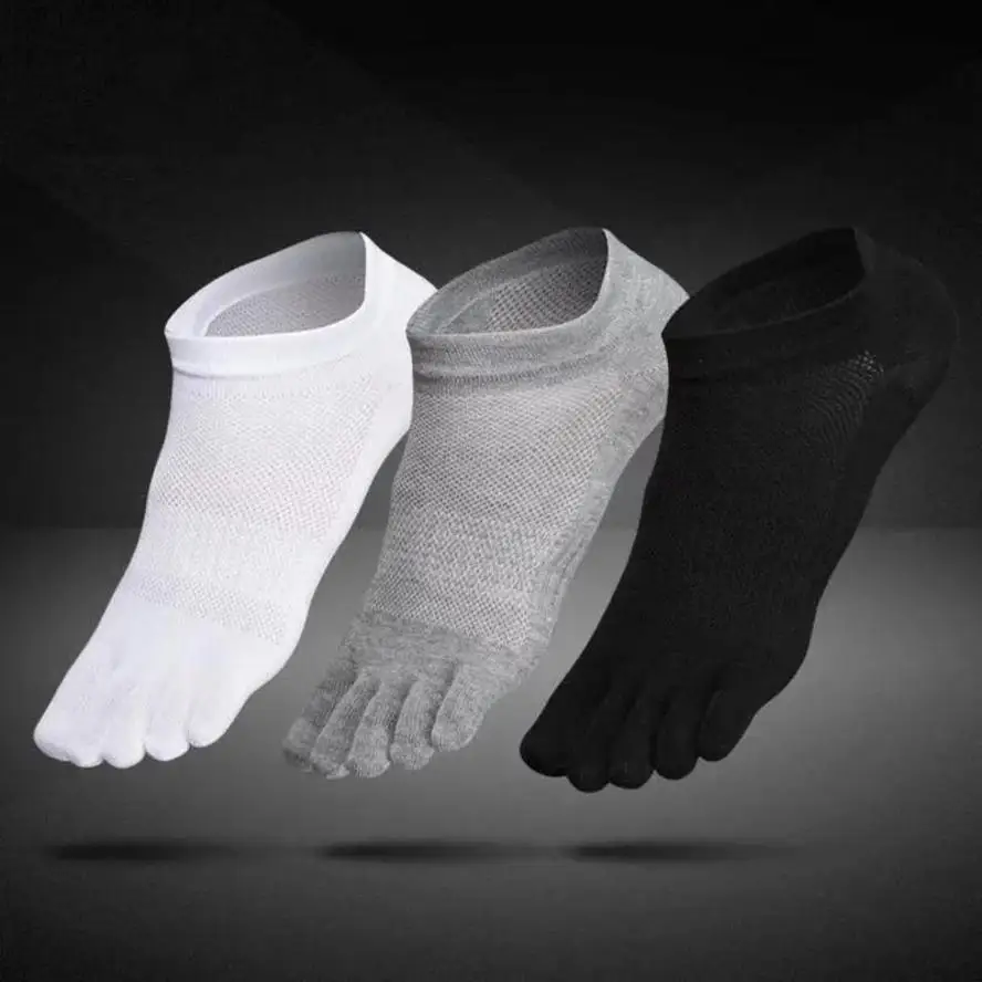Calcetines dedos de algodón cortos de corte bajo ultrafinos - imagen 5