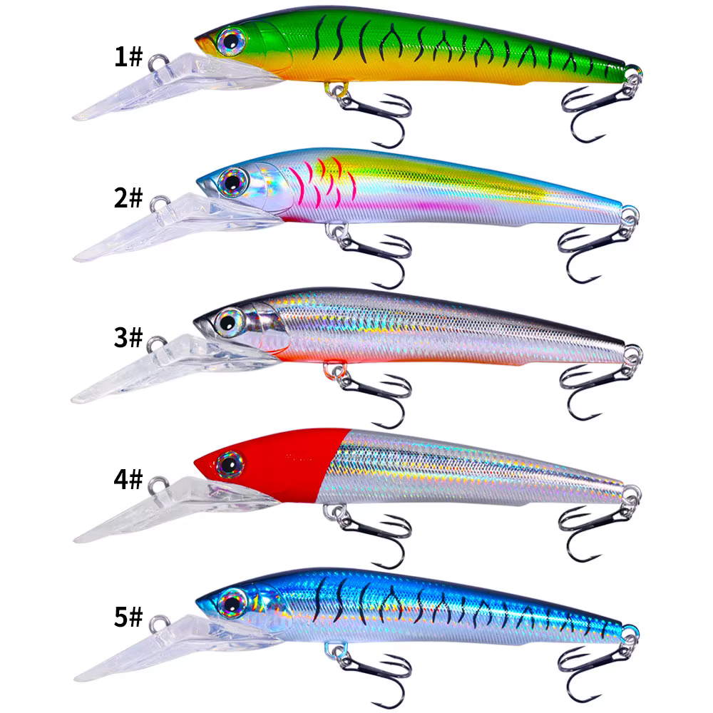 Señuelo Minnow wobbler para lucio, walleye y carpa – Buceo profundo - imagen 4