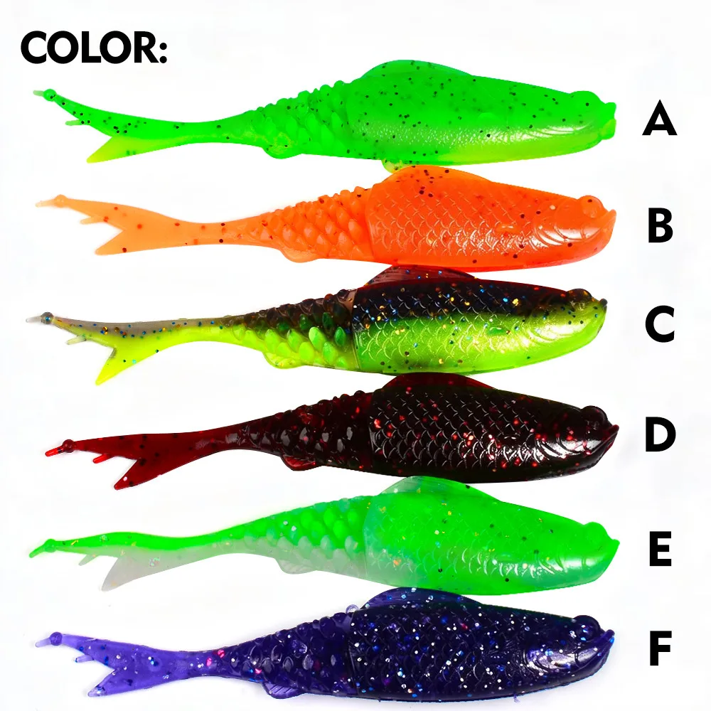 Señuelos blandos cola en T para lubina oscilante – pesca con vinilo - imagen 2