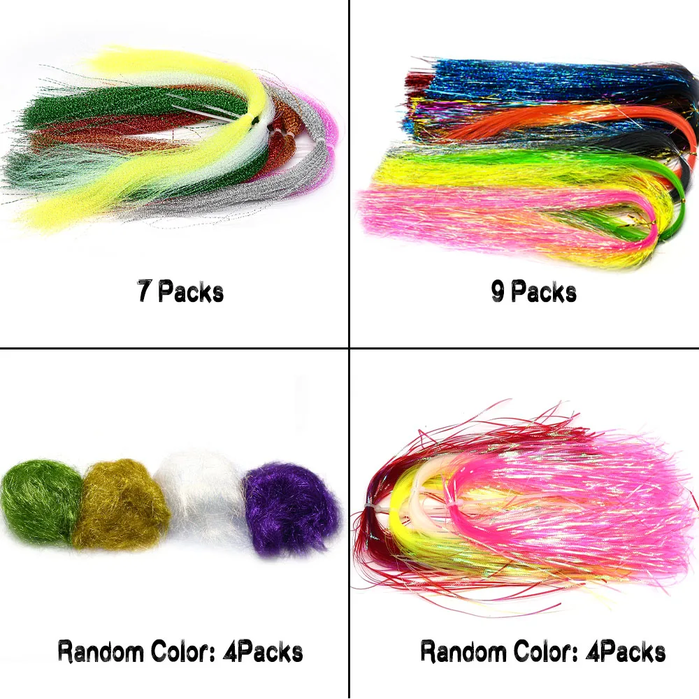 Kit iniciación atado de moscas con plumas, doblaje, hilos y ganchos - imagen 4