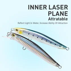 Kingdom Sea Jerkbaits Minnow – Señuelo duro flotante para agua salada