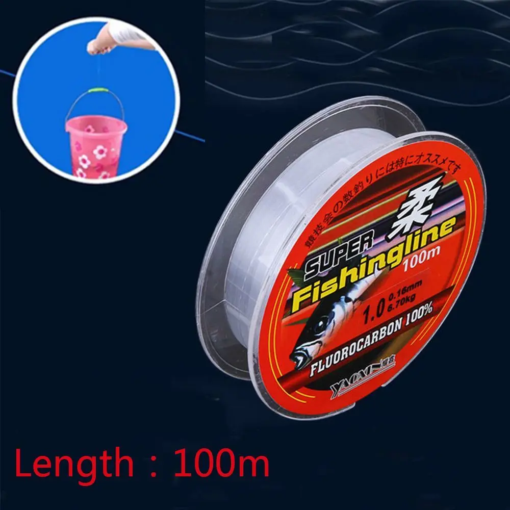 Fluorocarbono PA monofilamento de nylon cuerda de pesca resistente premium - imagen 4