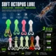 FISHINGFANS Señuelo para calamar luminoso UV – Cebo oscilante - imagen 3