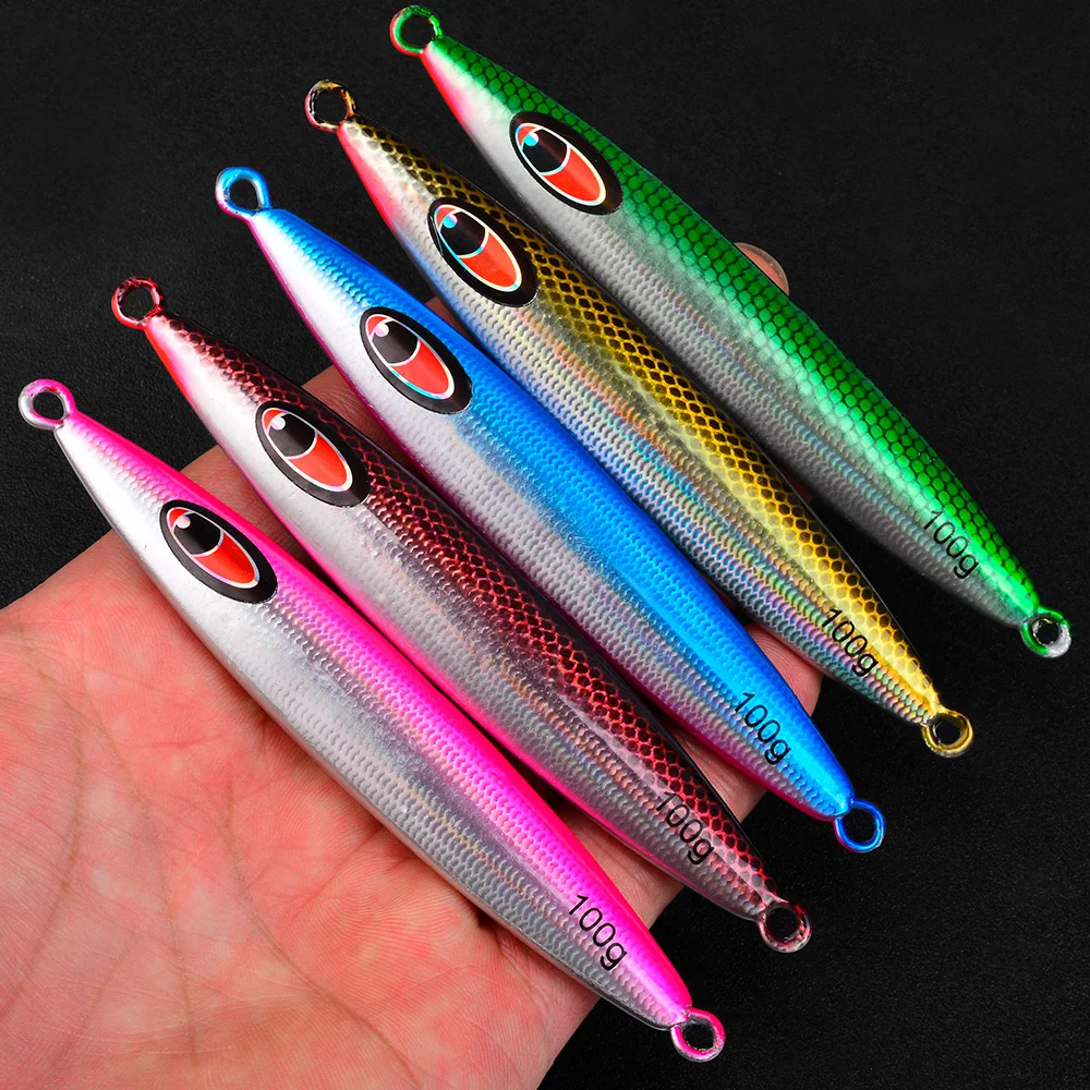 PROBEROS Señuelo Jigging de plomo duro ojos 3D hundimiento lento - imagen 2