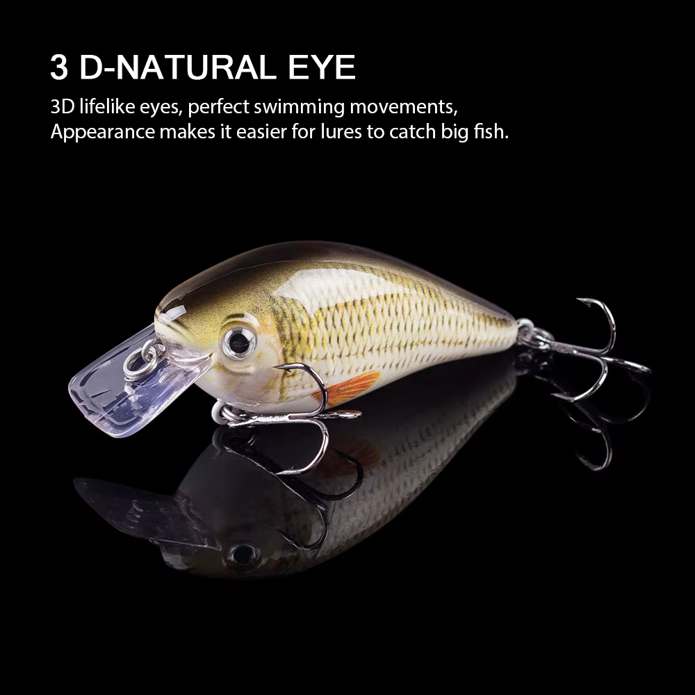 Hanlin señuelo flotante pececillo negro – Cebo artificial de pesca