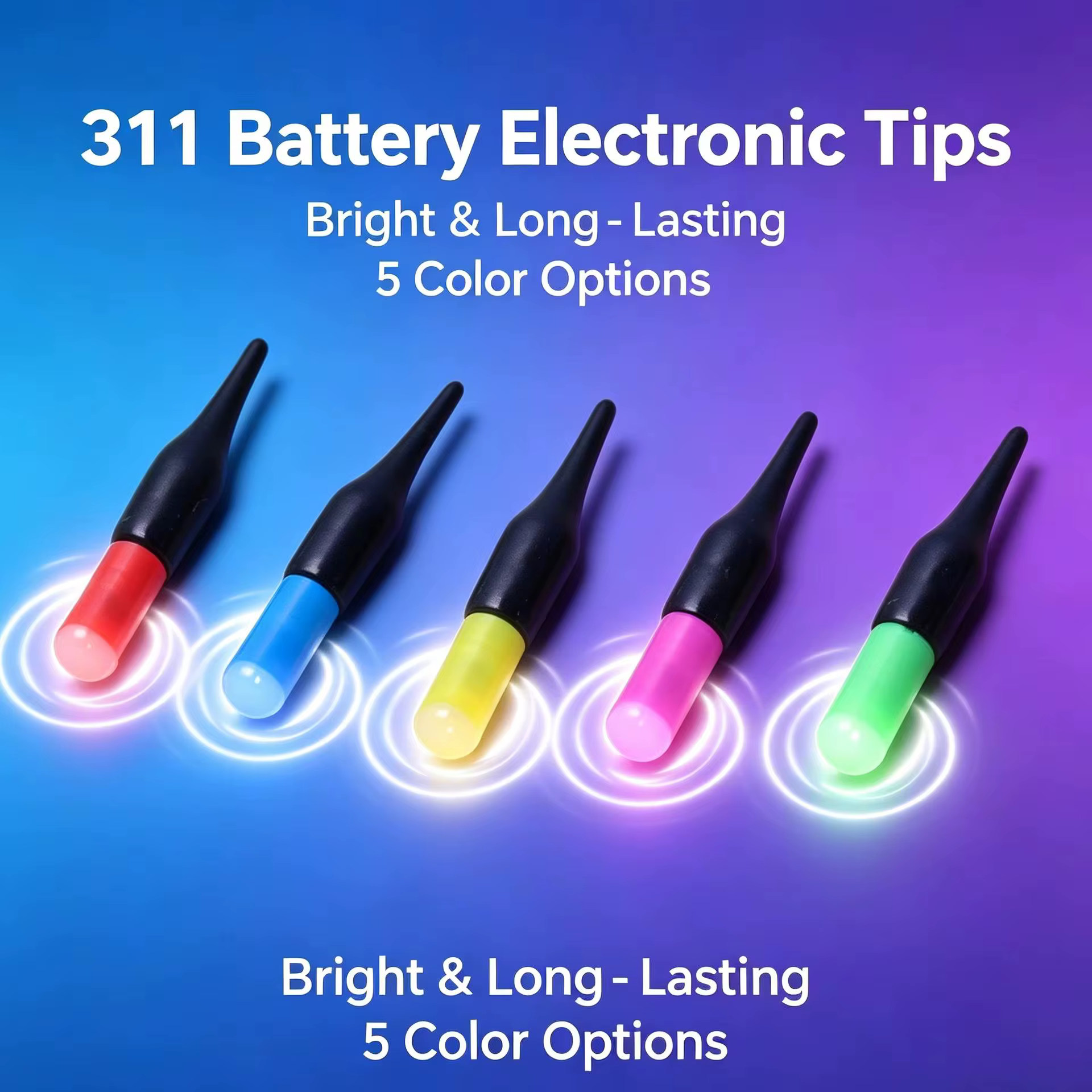 Puntas de flotador LED superbrillantes para pesca nocturna universales