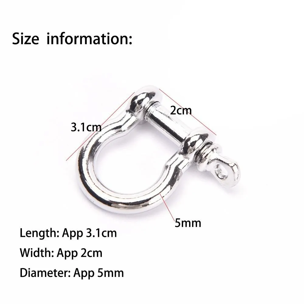 Grillete en forma de O para pulseras de supervivencia de zinc - imagen 4