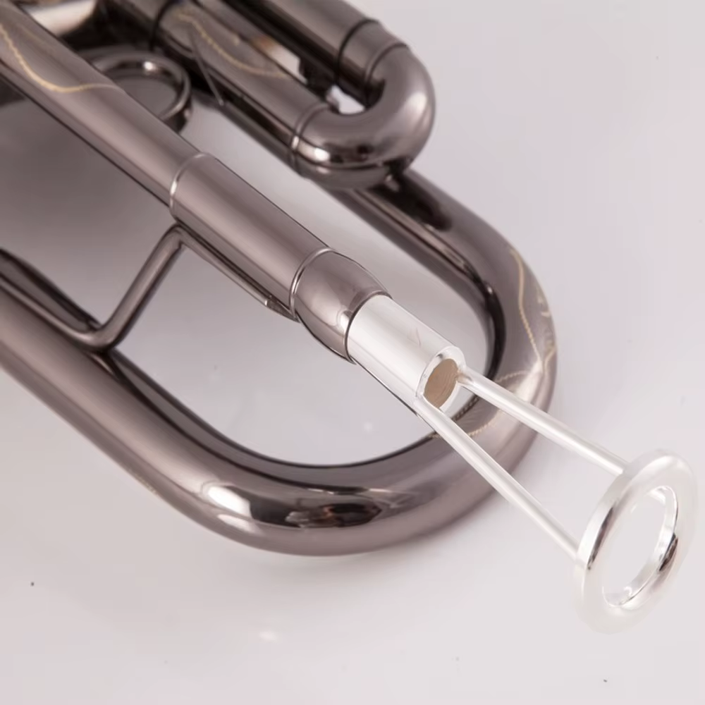 Entrenador Embocadura Trompeta Cobre Plateado – Fortalece Musculatura Bucal - imagen 4