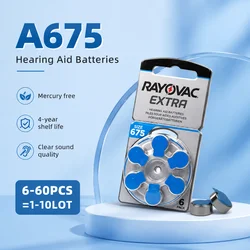 Pilas 675 PR44 para audífonos sin mercurio – Tamaño A675