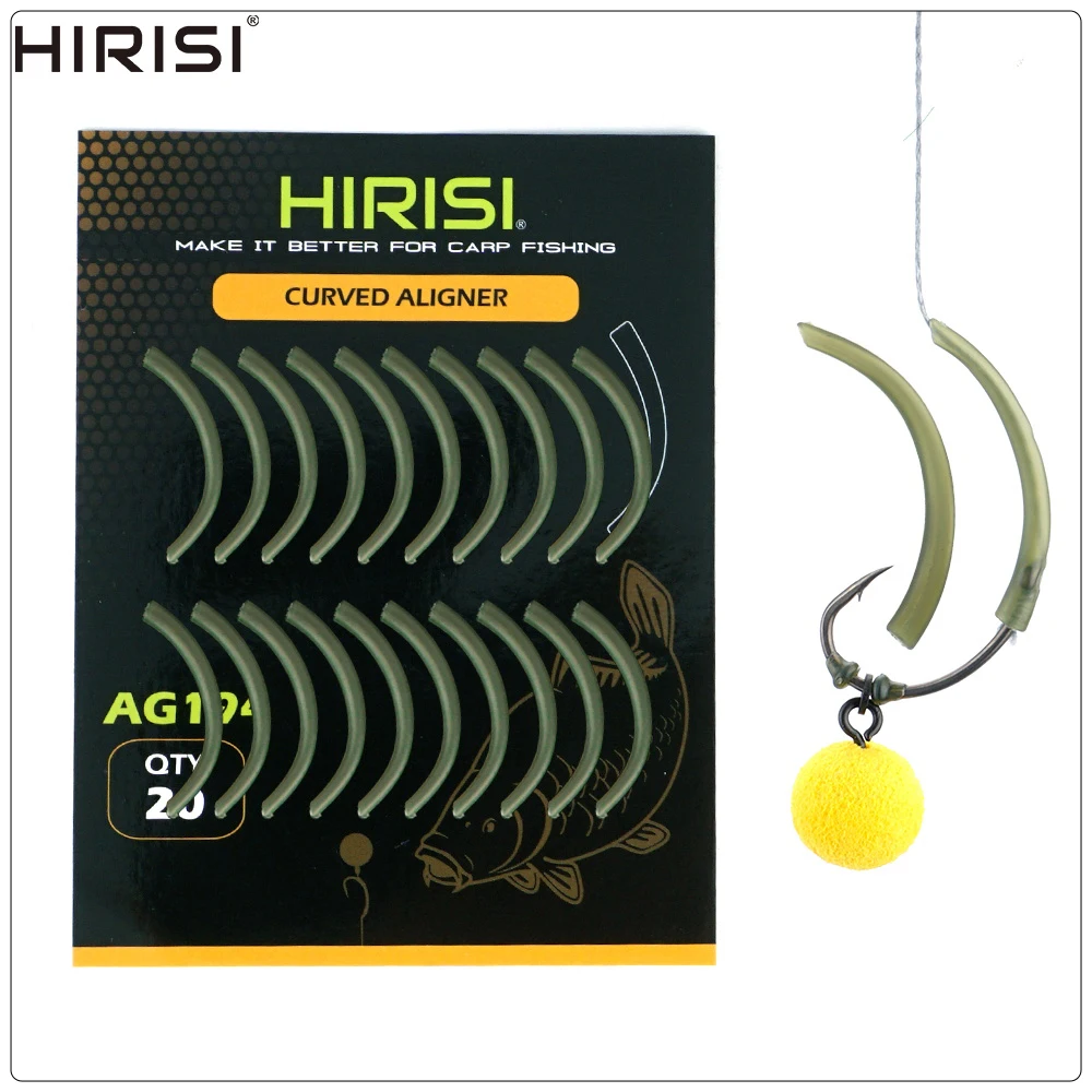 Juego completo de 20 kickers para pesca de carpa con vástago curvo