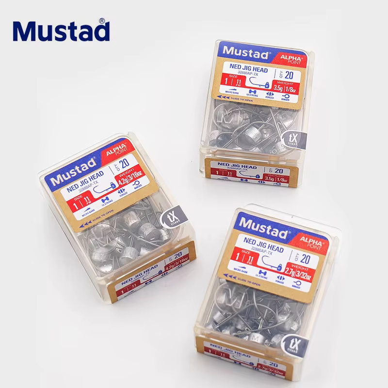 Jig Head Mushroom Mustad AP Ned Rig – Anzuelos para pesca de lubina - imagen 5