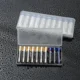 Caja almacenamiento baterías transparente de plástico con ranuras - imagen 5