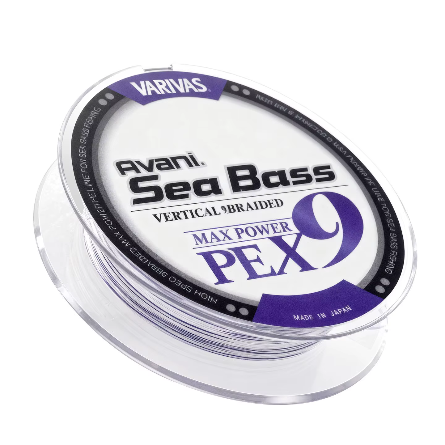 Varivas Avani PE X9 – Trenzado súper suave morado para lubina - imagen 3