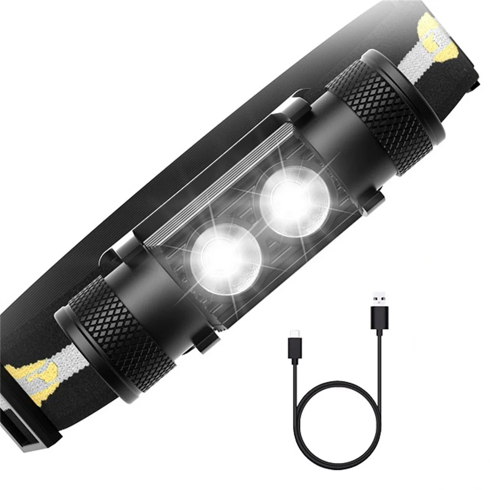 Contenido del paquete: faro, cable USB y batería