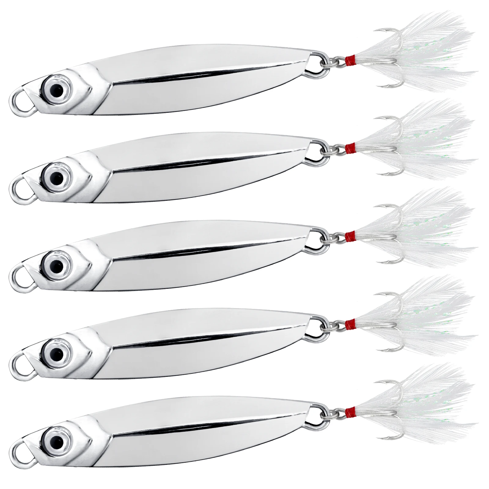 Señuelos jig metálicos para jigging, trolling y cuchara vertical - imagen 5